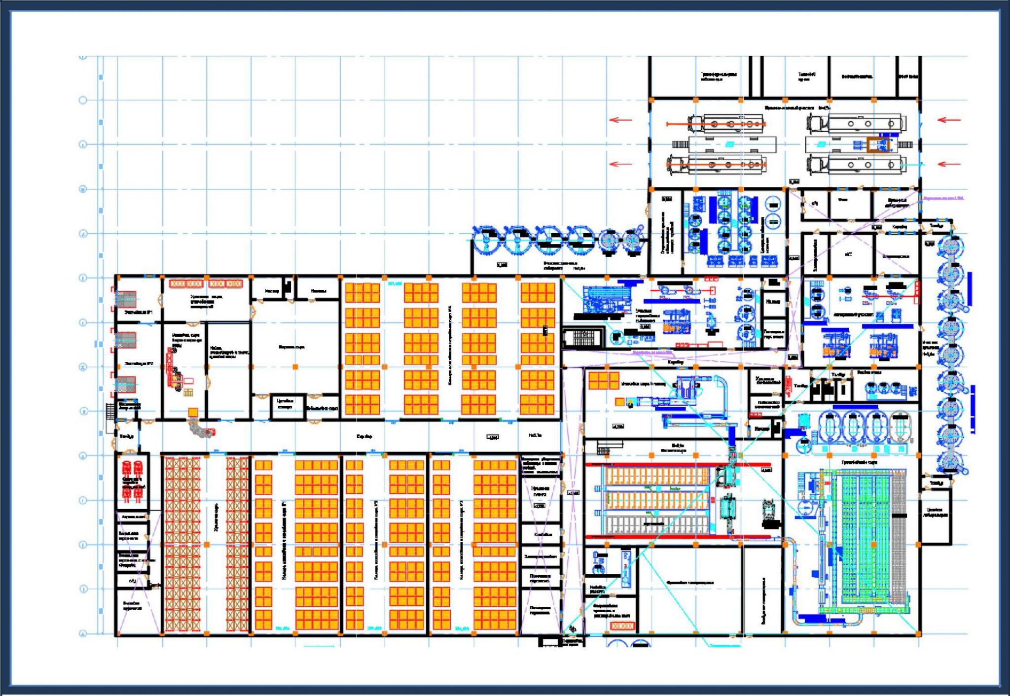 План расстановки технологического оборудования